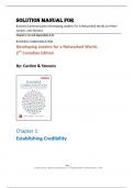 Solution Manual For Business Communication Developing Leaders For A Networked World 2nd Canadian Edition by Peter Cardon, Julie Stevens Chapter 1-16 With Appendix(A B C)