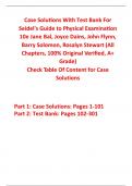 Case solution With Test Bank for Seidel's Guide to Physical Examination 10th Edition By Jane Bal, Joyce Dains, John Flynn, Barry Solomon, Rosalyn Stewart (All Chapters, 100% Original Verified, A+ Grade)