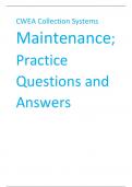 CWEA Collection Systems Maintenance;Practice Questions and Answers                  You should never attempt to install, maintain, repair or replace electrical equipment panels, controls, wiring or circuits unless - ️️️-You know what you are doing, are qu