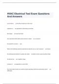 HVAC Electrical Test Exam Questions And Answers