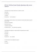 CSN AC 110 Esco Exam Practice Questions with correct Answers