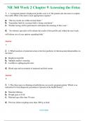 NR 360 BUNDLE Quiz 3  , Quiz 3 Study Material , Week 2  Chapter 9 Assessing the Fetus  (Latest 2024 - 2025) Actual Questions and Answers 100% Correct