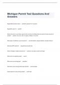  Michigan Permit Test Questions And Answers