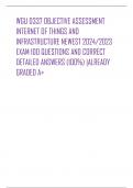 WGU D337 OBJECTIVE ASSESSMENT INTERNET OF THINGS AND INFRASTRUCTURE NEWEST 2024/2023 EXAM 100 QUESTIONS AND CORRECT DETAILED ANSWERS (100%) |ALREADY GRADED A+              CREATE TABLE (Statement) - ️️️-A statement that creates a new table by specifying t