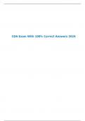 CDA Exam With 100% Correct Answers 2024