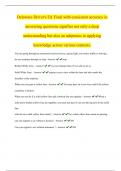 Delaware Driver's Ed. Final with consistent accuracy in answering questions signifies not only a deep understanding but also an adeptness in applying knowledge across various contexts.