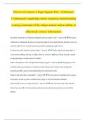 Drivers Ed Section 4 Signs/Signals Part 1 (Delaware) Continuously supplying correct responses demonstrating a strong command of the subject matter and an ability to effectively convey information.