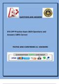 ETA CPP Practice Exam 2024 Questions and Answers 100- Correct.