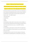 Section 1: Delaware Real Estate Orientation Demonstrating proficiency through consistently accurate responses underscores a thorough grasp of the material.