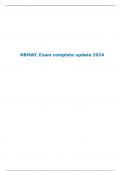 NBHWC Exam complete update 2024