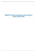 NBHWC Practice Questions and answers study guide 2024