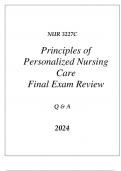 (UF) NUR 3227C PRINCIPLES OF PERSONALIZED NURSING CARE FINAL EXAM COMPREHENSIVE