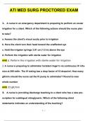 ATI Med-Surg Proctored Exam 20242025 Questions with 100% Correct Answers | Verified | Latest Update