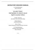 Selling Today Partnering to Create Value, Canadian Edition, 8th Edition by Gerald L Manning; Michael Ahearne; Barry L Reece; H.F. (Herb) MacKenzie