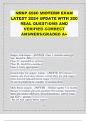 NRNP6560 MIDTERM EXAMS BUNDLE WITH COMPLETE QUESTIONS AND ANSWERS/GRADED A+,DOWNLOAD