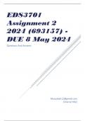 EDS3701 Assignment 2 2024 (693157) - DUE 8 May 2024