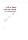 SSC Modern History