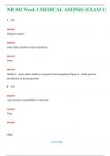NR 502 BUNDLE  Test,  UNIT 3  , Week 2- MOBILITY , Week 2- HYGIENE AND COMFORT, Week 3 MEDICAL ASEPSIS  2024 - 2025 With 100% Verified Answers 