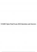 USABO Open Final Exam 2024 Questions and Answers, USABO Open Exam 2024 with Verified Answers Graded A, USABO Open Exam 2024 Question and Answers | 100%Verified & Updated | Graded A & USABO Open Exam 2024 | 100%Correct Answers Verified Latest 2024 Version.