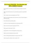 FFA Creed UPDATED Test Questions and 100% CORRECT Answers