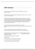 DSP initiation  Exam Practice Questions And Answers.