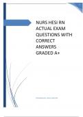 HESI RN EXIT EXAM TEST BANK 780+ ACTUAL WRITTEN QUESTIONS AND ANSWERS LATEST UPDATE