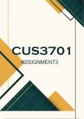 CUS3701 Assignment 3 2024