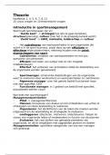 Samenvatting Sportmanagement -> propedeuse sportkunde 