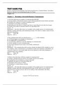 Test Bank For Business Communication Polishing Your Professional Presence, Canadian Edition, 2nd Edition by Barbara G. Shwom, Lisa Gueldenzoph Snyder, Liz Clarke Chapter 1-12