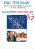 Test Bank for Wong's Nursing Care of Infants and Children 12th Edition Hockenberry 