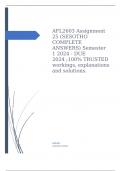 AFL2603 Assignment 25 (SESOTHO COMPLETE ANSWERS) Semester 1 2024