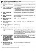 BUNDLE FOR PORTAGE LEARNING BIOCHEMISTRY 2024 MODULE 1-3/ACTUAL EXAMS WITH CORRECT DETAILED ANSWERS/A+ GRADE ASSURED