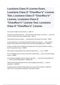 Louisiana Class D License Exam, Louisiana Class D "Chauffeur's" License Test, Louisiana Class D "Chauffeur's" License, Louisiana Class D "Chauffeur's" License Test, Louisiana Class D "Chauffeur's" License 2024/2025 (100