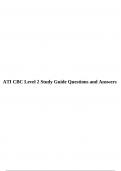 ATI CBC Level 2 Study Guide Questions and Answers.