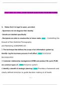 CSUF ISDS 351 FINAL EXAM REVIEW QUESTIONS FROM MIDTERMS QUESTIONS WITH COMPLETE SOLUTIONS