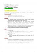 Class notes 1.1 Business Basics Section 5- Profit and Stakeholders