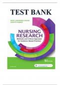 Test Bank - Nursing Research 9th Edition by Geri LoBiondo-Wood