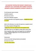 SSI ASSISTANT INSTRUCTOR NEWEST VERSION 2024 COMPLETE 142+ QUESTIONS AND CORRECT DETAILED ANSWERS (VERIFIED ANSWERS) |ALREADY GRADED A+.