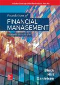 Foundations of Financial Management SEVENTEENTH EDITION Stanley B. Block Texas Christian University Geoffrey A. Hirt DePaul University Bartley R. Danielsen