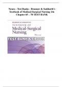 Neuro - Test Banks - Brunner & Suddarth's  Textbook of Medical-Surgical Nursing 14e  Chapter 65 – 70 TEST BANK