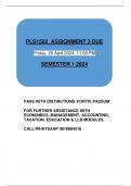 PLS1502 ASSIGNMENT 3 QUIZ ANSWERS SEMESTER 1 2024