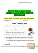 Student Exploration: Moles Questions with Correct Answers  100% Solved