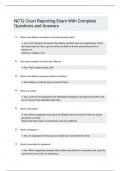 NCTJ Court Reporting Exam With Complete Questions and Answers