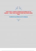 CASE STUDY I-HUMAN FLORENCE BLACKMAN (66 YO  FEMALE) – CHEST PAIN COMPLETE NEW SOLUTIONS ARPRIL  2024 FLORENCE BLACKMAN (66 YO FEMALE)