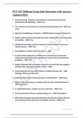 PCN 107 Midterm Exam Quiz Questions with Answers Updated 2024