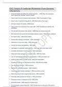 QAC Category B Landscape Maintenance Exam Questions with Answers