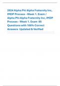 2024 Alpha Phi Alpha Fraternity Inc,  IMDP Process - Week 1. Exam /  Alpha Phi Alpha Fraternity Inc, IMDP  Process - Week 1. Exam 85  Questions with 100% Correct  Answers Updated & Verified 1. Who is the author of the fraternity History Book? - ANSCharle