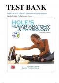 Test Bank For Hole's Human Anatomy & Physiology 16th Edition by Charles Welsh 9781260265224 Chapter 1-24 Complete Guide .