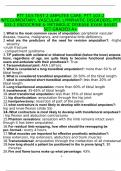  PTT 103-TEST 2 AMPUTEE CARE, PTT 103-2 INTEGUMENTARY, VASCULAR, LYMPHATIC DISORDERS, PTT 103-2 ENDOCRINE & METABOLIC DISEASE EXAM BASED SET GRADED A+