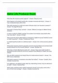 Idaho Life Producer Exam with correct Answers 2024 (Graded A)